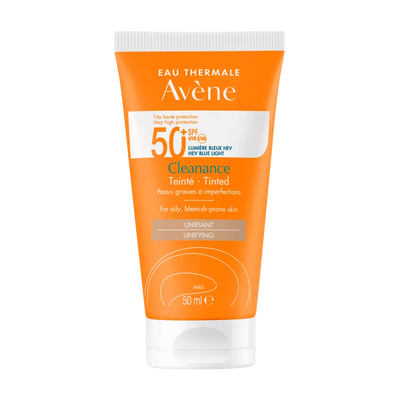 Avene Cleanance Solar SPF+50 con Color Anti Imperfecciones - 50 mL