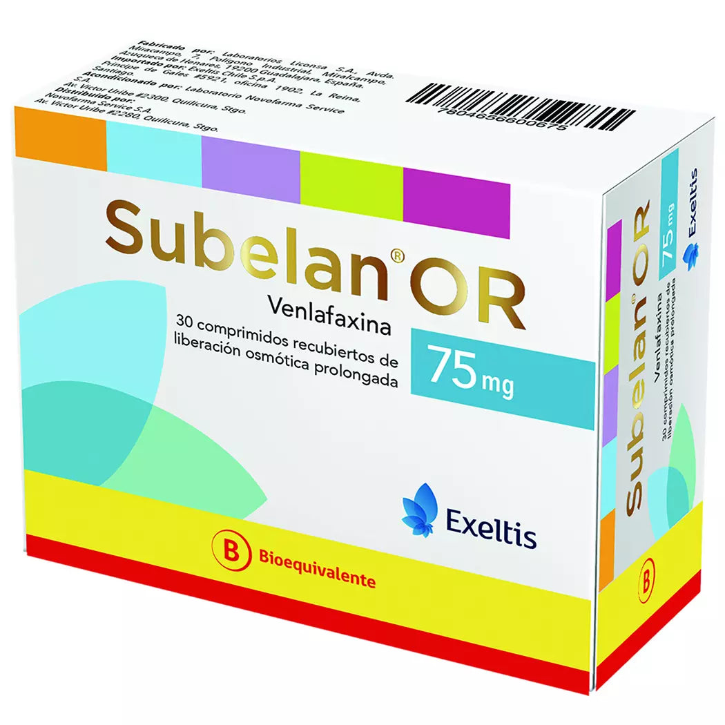 Subelan OR 75mg - 30 Comprimidos Liberación Osmótica Prolongada