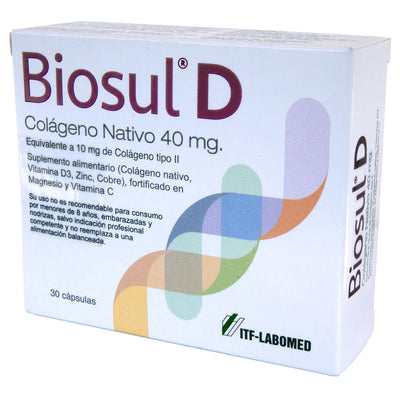 Biosul D Colageno Nativo - 30 Cápsulas