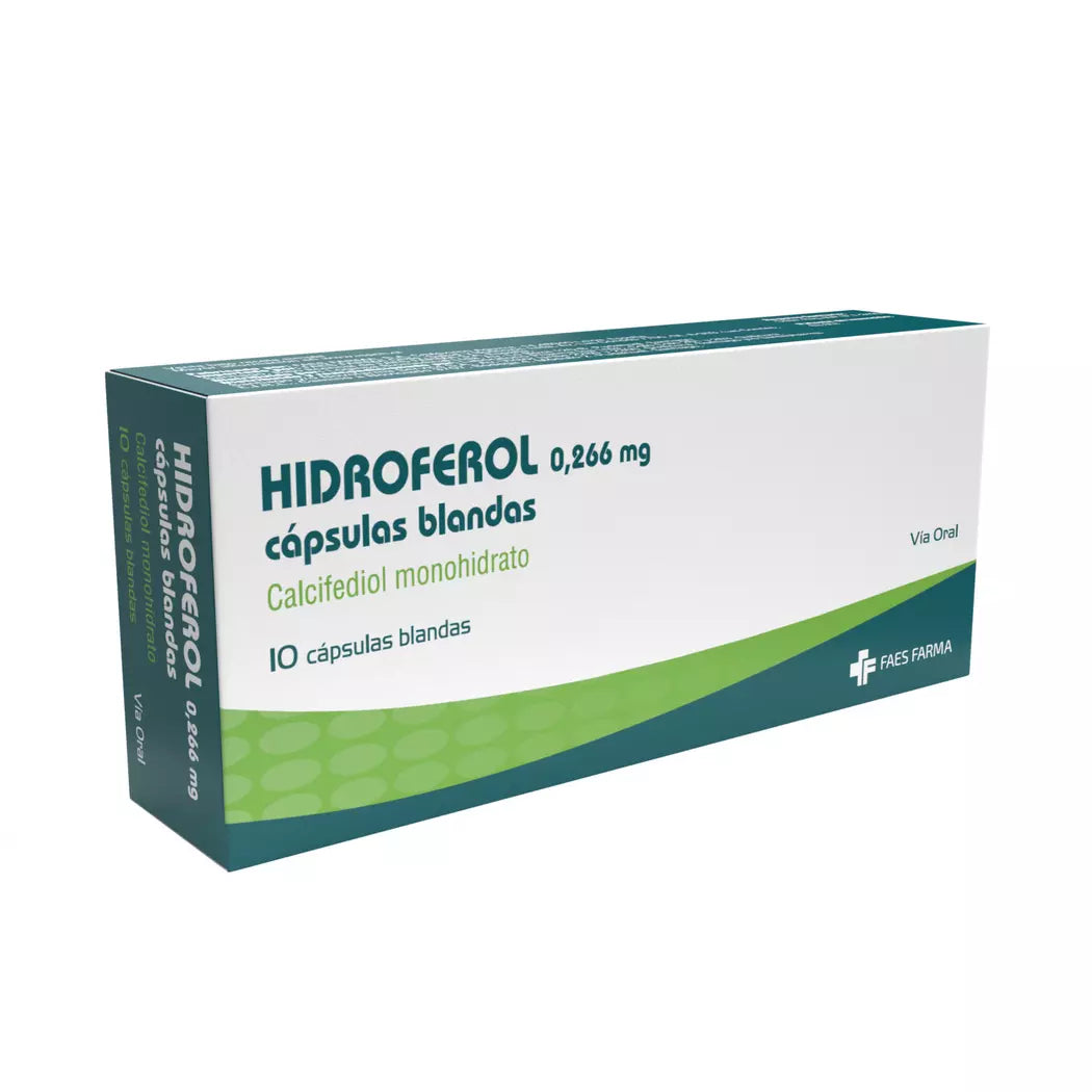Hidroferol 0.266mg - 10 Capsulas Blandas