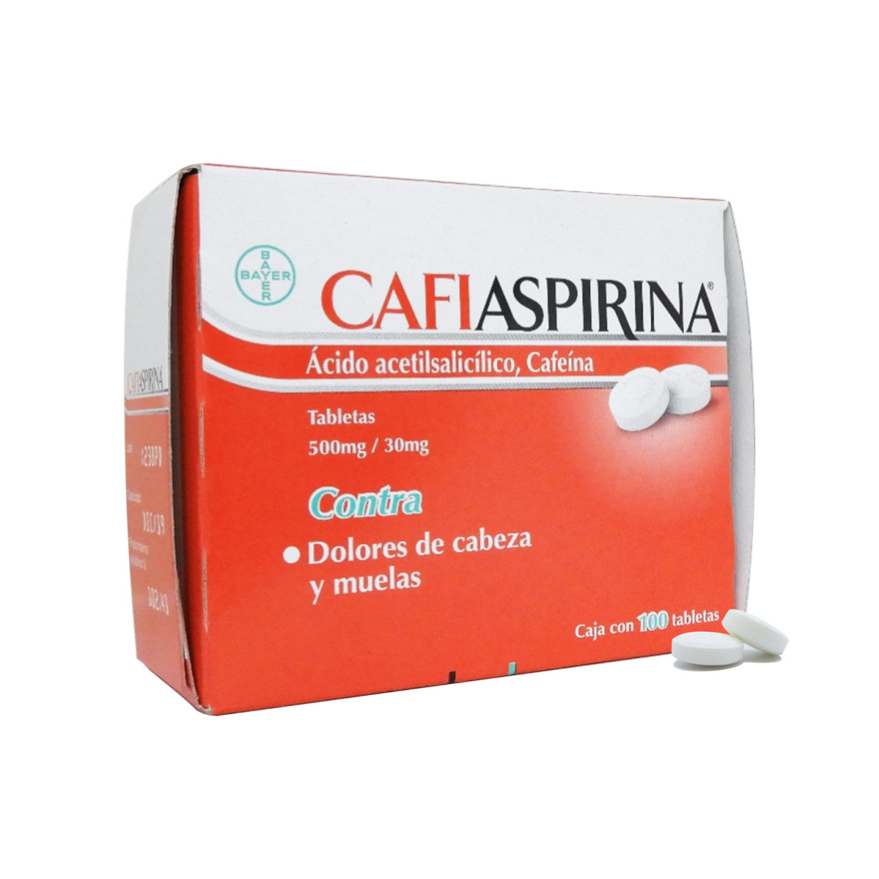 Cafiaspirina - 100 Comprimidos - Farmacias Curie