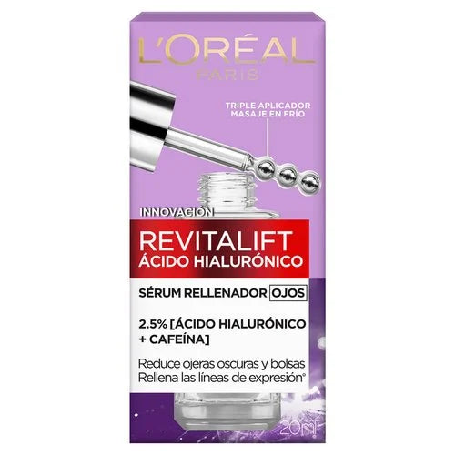 Serum Rellenador Ojos Revitalift Ac. Hialurónico + Cafeína - 20 ml