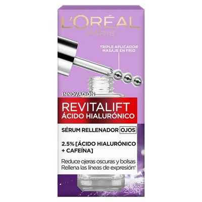 Serum Rellenador Ojos Revitalift Ac. Hialurónico + Cafeína - 20 ml