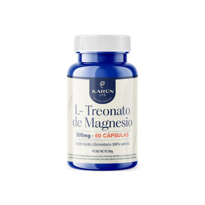 L- Treonato de Magnesio 500mg - 60 Cápsulas