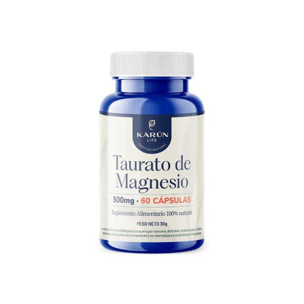Taurato de Magnesio 500mg - 60 Cápsulas