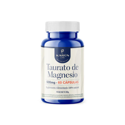 Taurato de Magnesio 500mg - 60 Cápsulas