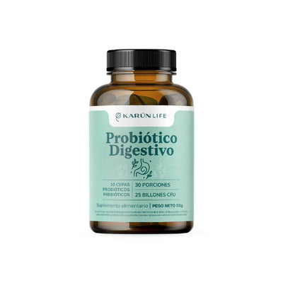 Probiótico Digestivo 10 Cepas 25 Billones - 60 Cápsulas