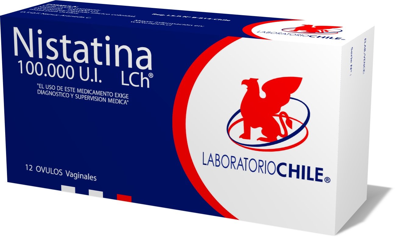 Nistatina Óvulos vaginales 100.000UI - 12 Unidades - Farmacias Curie