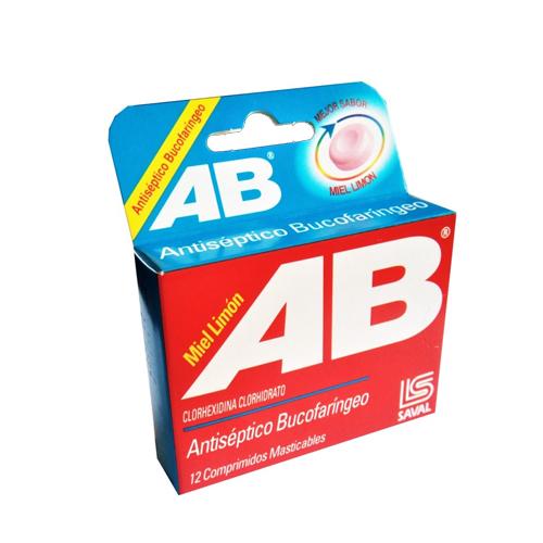 AB Miel Limón "Alivia el dolor de garganta" x 12 comprimidos Masticables