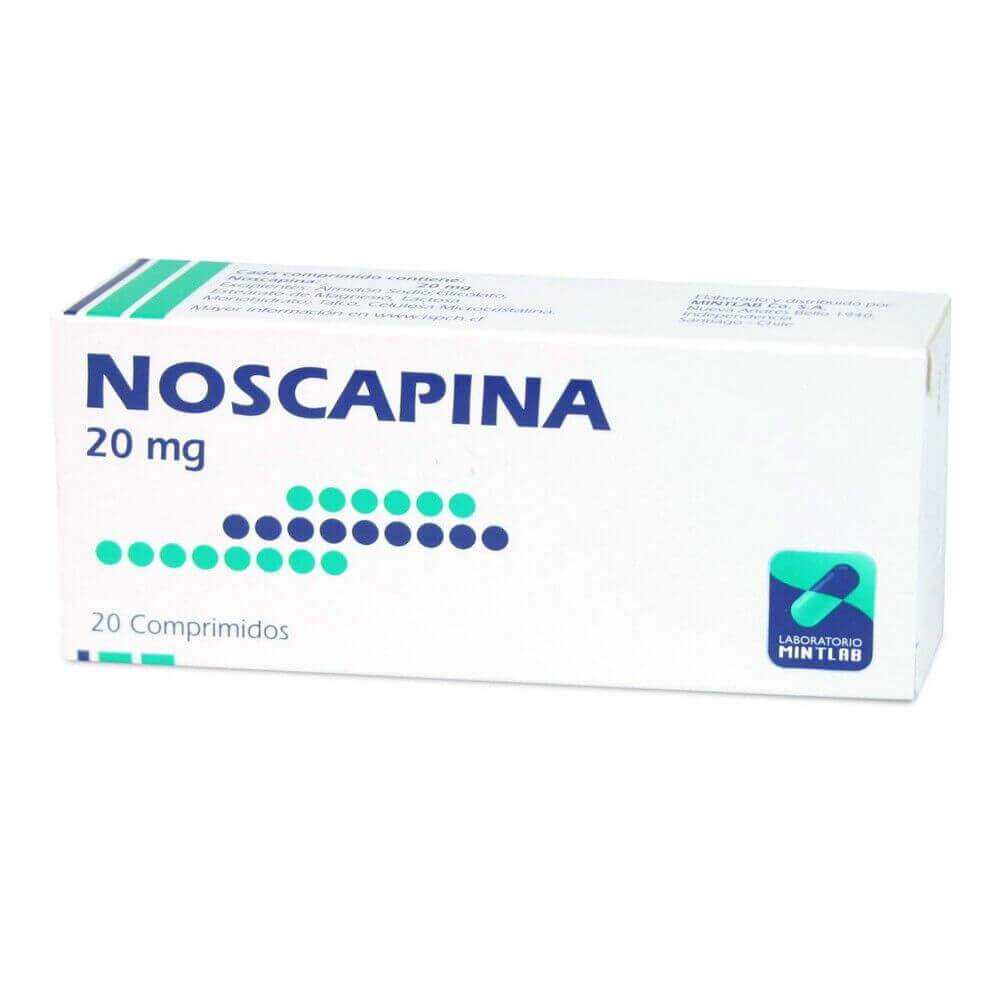 Noscapina Comprimidos 20mg - Farmacias Curie