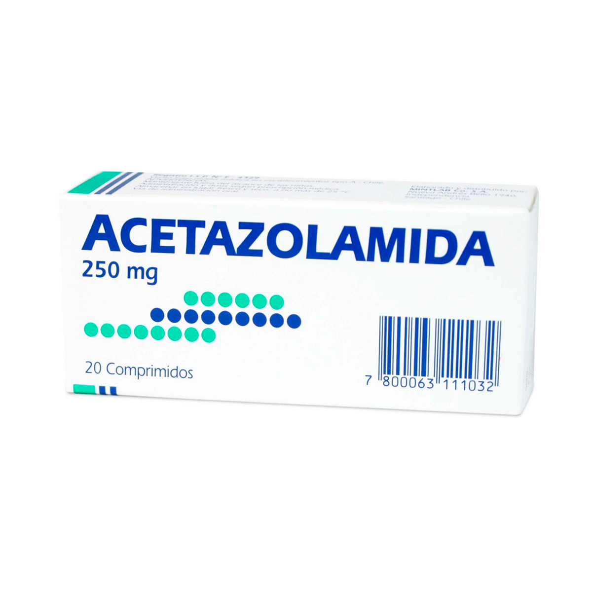 Acetazolamida Comprimidos 250mg