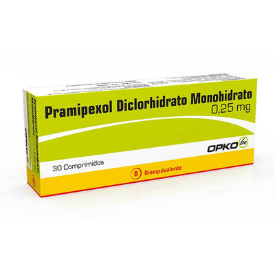 Pramipexol Comprimidos 0,25mg