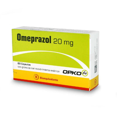 Omeprazol Cápsulas con gránulos con recubrimiento entérico 20mg - 60 unidades