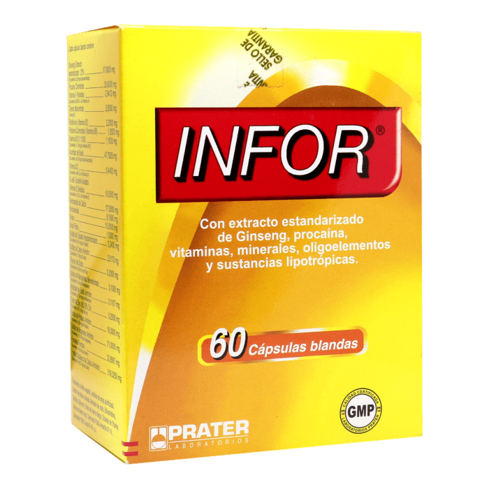 Infor Cápsulas - 60 unidades | Farmacias Curie - Envíos a todo Chile