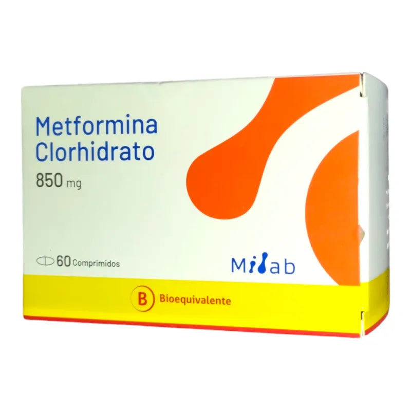 Metformina 850mg - 60 Comprimidos Recubiertos