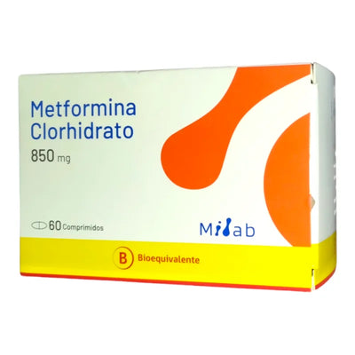 Metformina 850mg - 60 Comprimidos Recubiertos