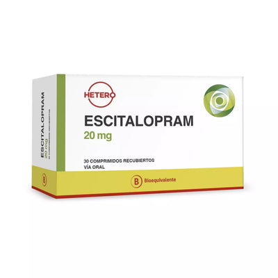 Escitalopram Comprimidos Recubiertos 20mg