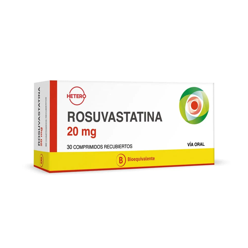 Rosuvastatina Comprimidos Recubiertos 20mg
