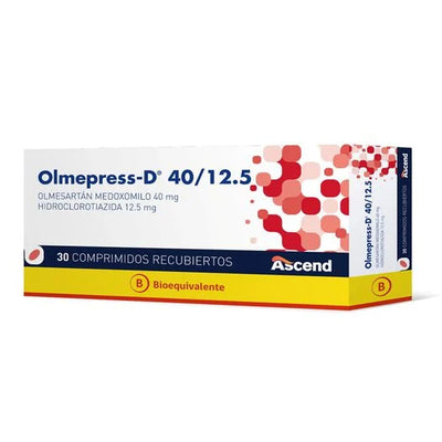 Olmepress-D 40/12,5 - 30 Comprimidos Recubiertos