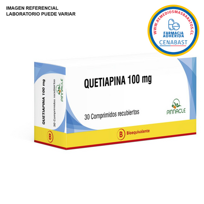 Quetiapina 100mg - 60 Comprimidos Recubiertos - Medicamentos Cenabast