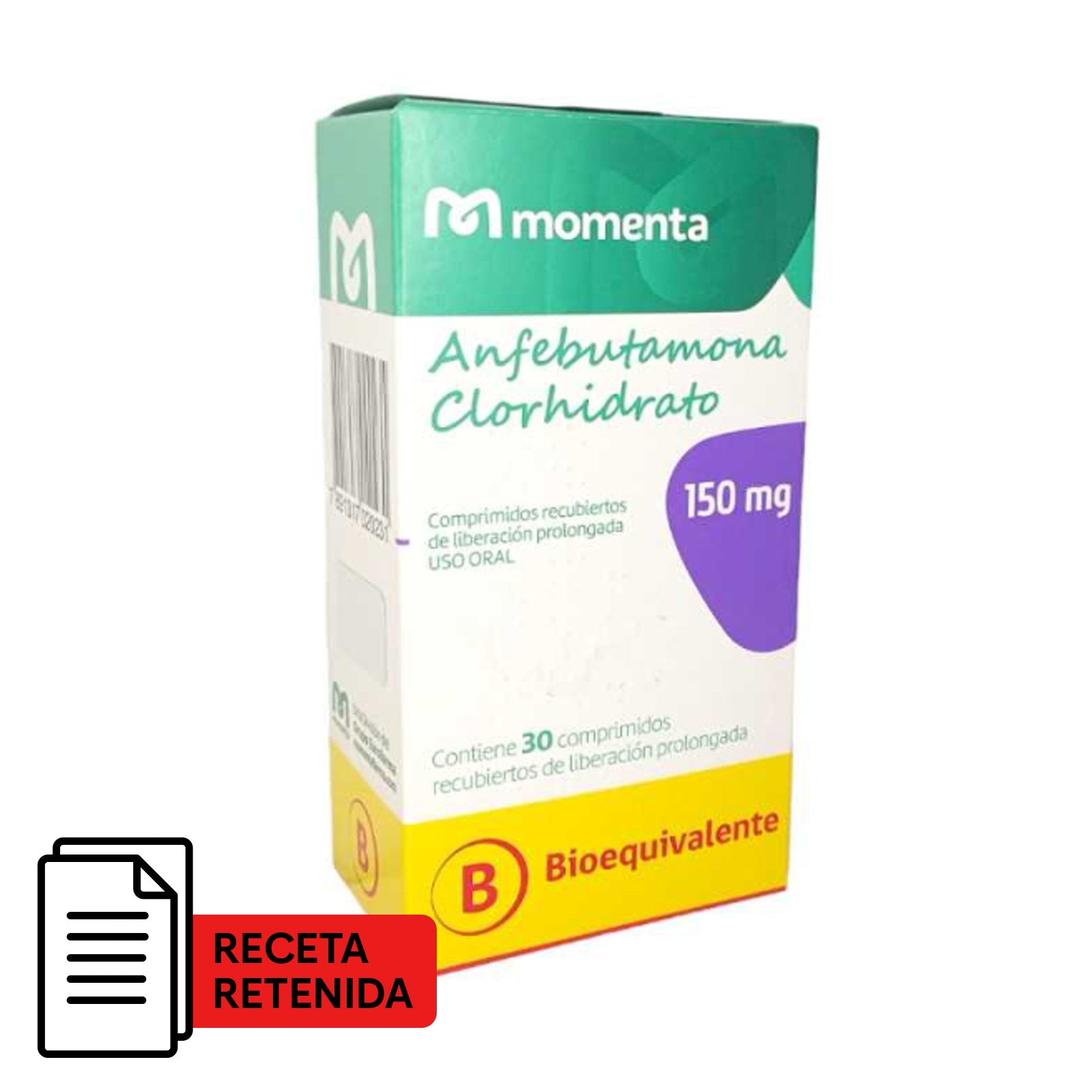Anfebutamona XL Comprimidos Recubiertos de Liberación Prolongada 150mg - Farmacias Curie