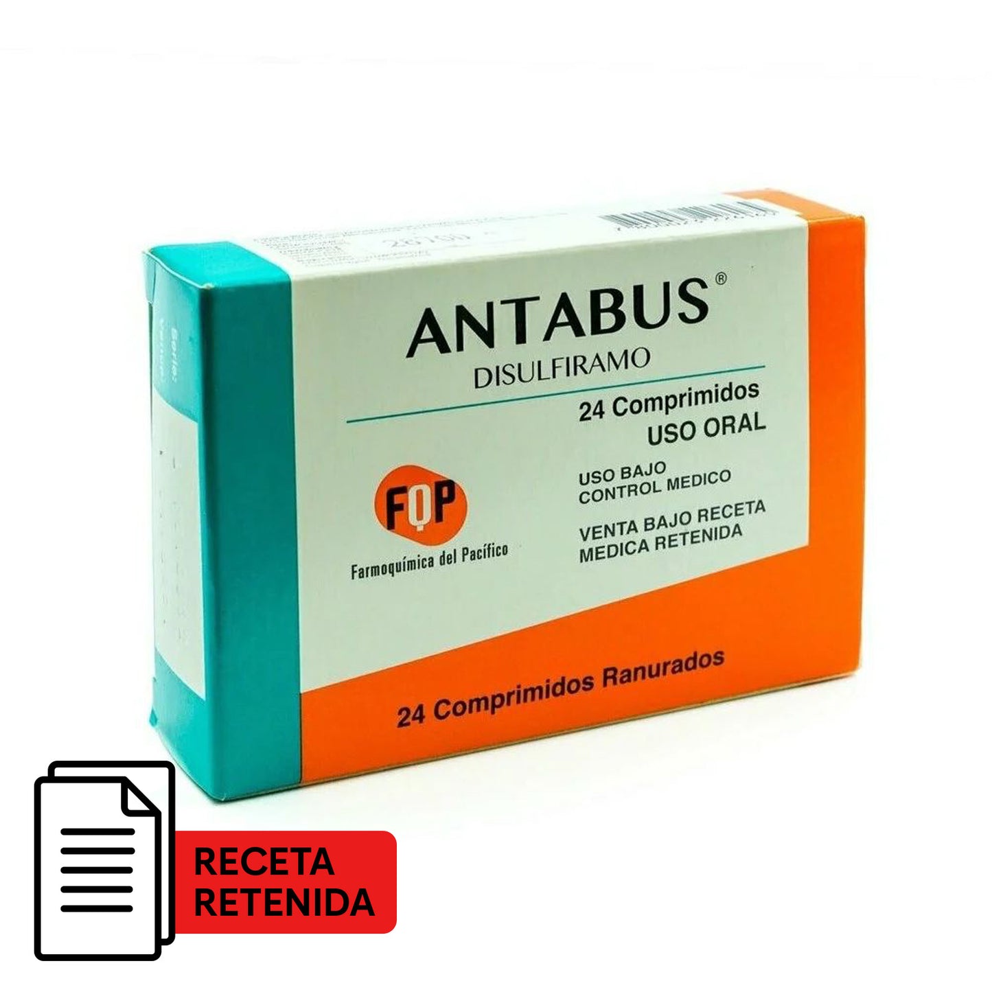 Antabus 500 mg -  24 Comprimidos Recubiertos - Farmacias Curie