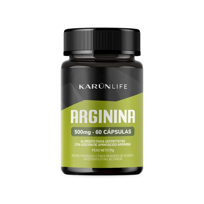 Arginina 500mg - 60 Cápsulas
