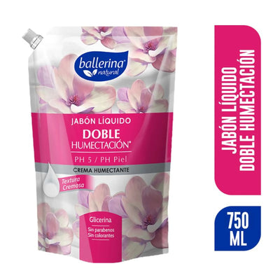 Jabón Líquido Ballerina Doble Humectación - 750 ml