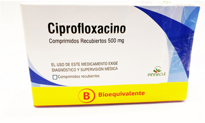Ciprofloxacino 500mg - 6 Comprimidos Recubiertos