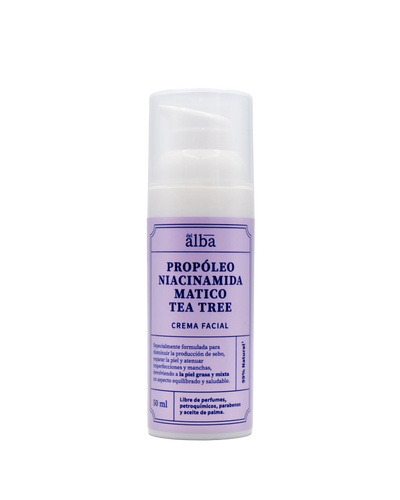 Apícola del Alba Crema Facial Propóleo, Niacinamida, Matico y Tea Tree - 50ml