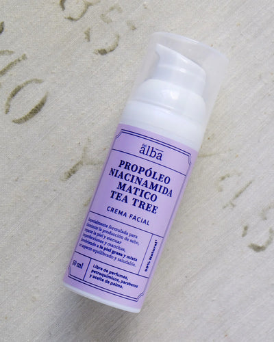 Apícola del Alba Crema Facial Propóleo, Niacinamida, Matico y Tea Tree - 50ml