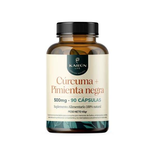 Cúrcuma + Pimienta Negra - 90 Cápsulas