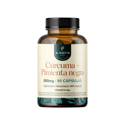 Cúrcuma + Pimienta Negra - 90 Cápsulas