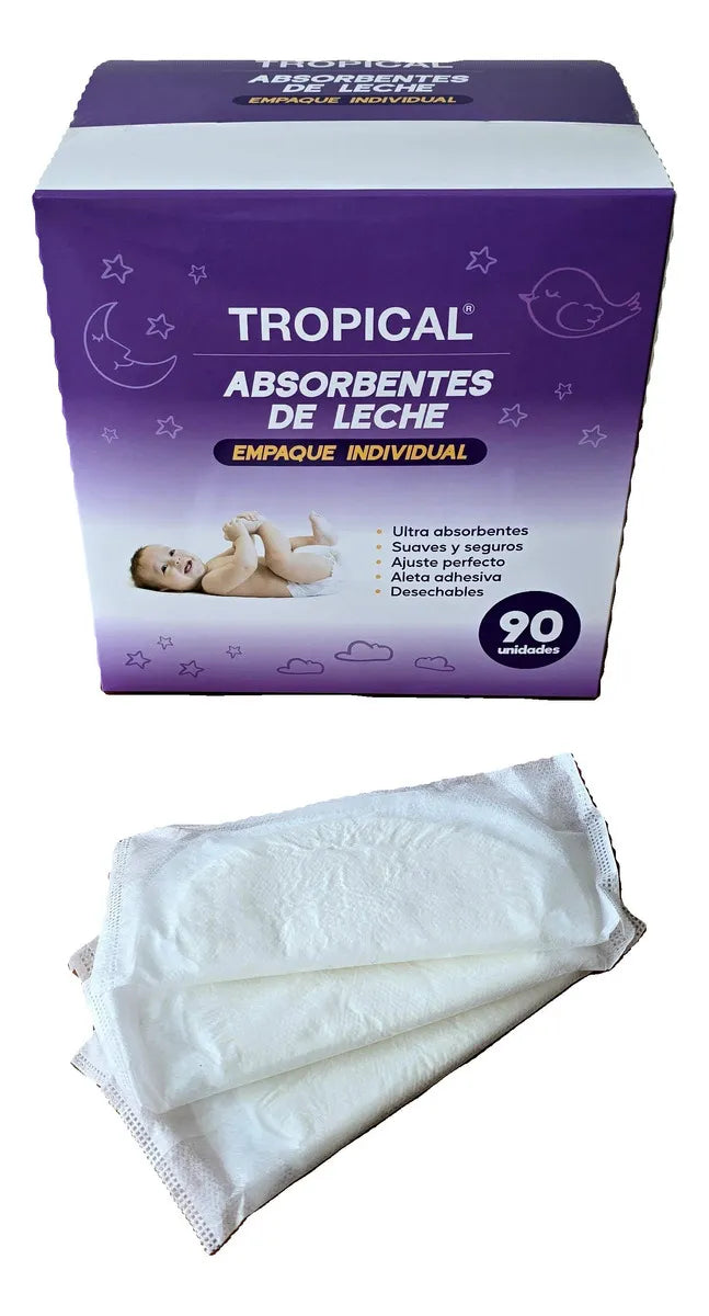 Tropical Absorbentes de Leche - 90 unidades