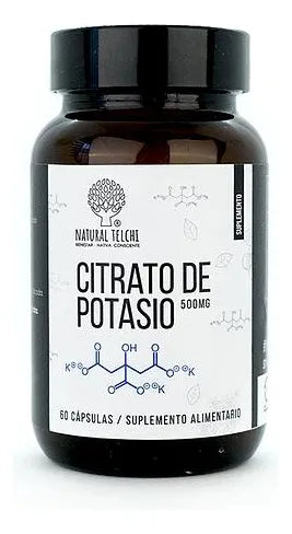 Citrato de potasio 500mg  X 60 cápsulas