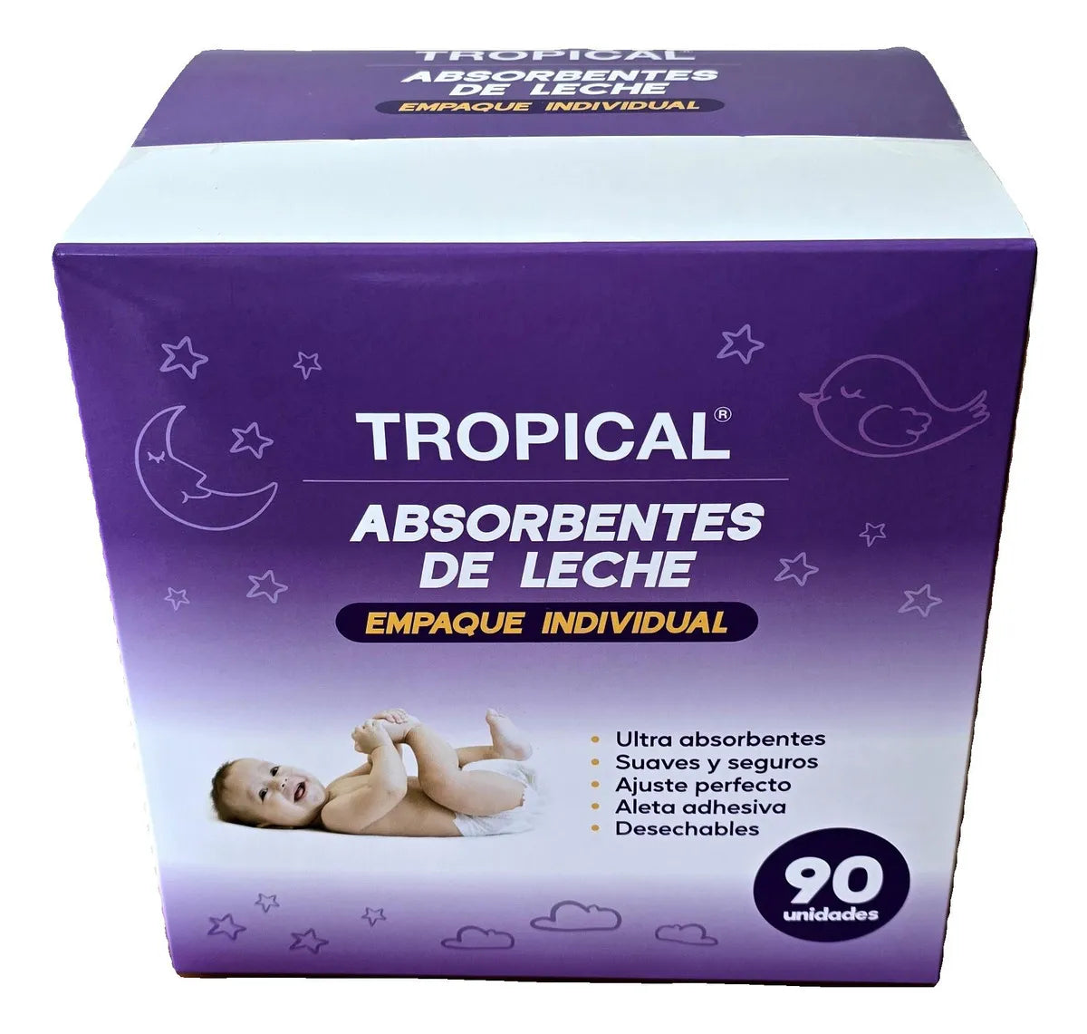 Tropical Absorbentes de Leche - 90 unidades