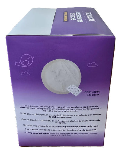 Tropical Absorbentes de Leche - 90 unidades
