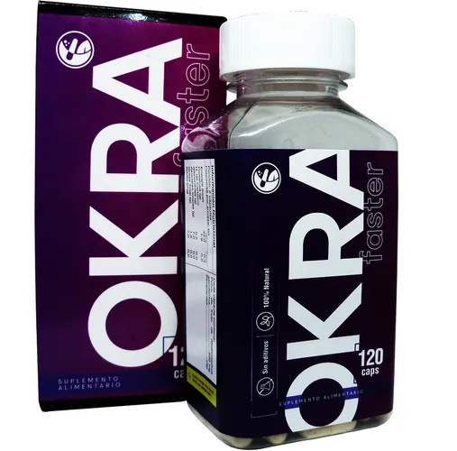 Okra Faster - 120 Cápsulas - Farmacias Curie