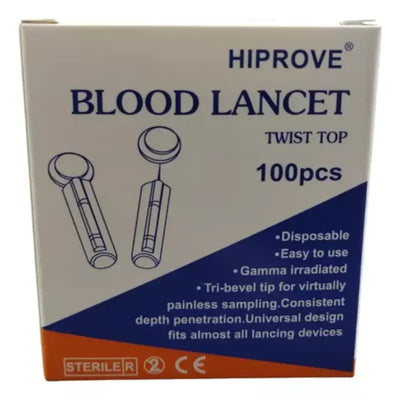 Lancetas Universales Estériles - 100 lancetas