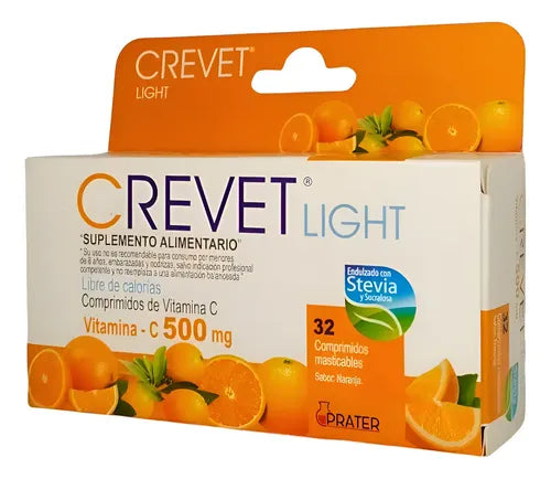 Crevet Light Naranja - 32 Comprimidos Masticables