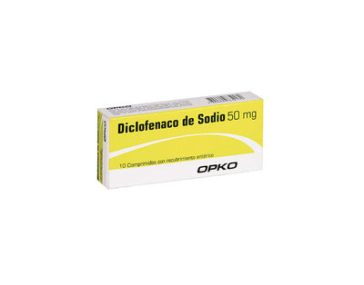 Diclofenaco 50mg - 10 Comprimidos con Recubrimiento Entérico