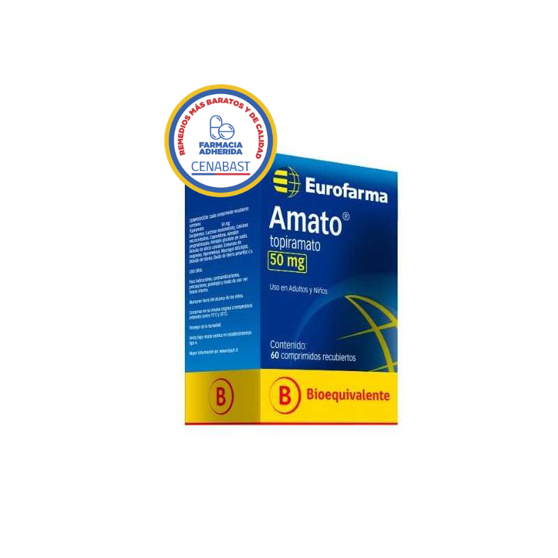 Amato 50 mg - 60 Comprimidos - Medicamento Cenabast
