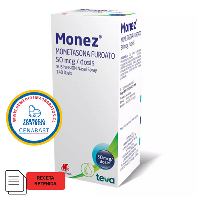 Monez Suspensión Nasal - 140 Dosis - Medicamento Cenabast