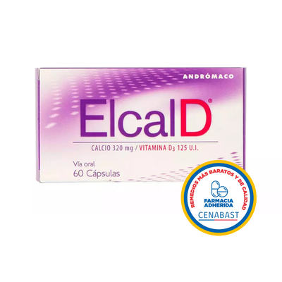 ElcalD 320/125 - 60 Cápsulas - Medicamento Cenabast