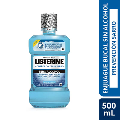 Listerine Control Cálculo/Sarro Sin Alcohol - 500 mL