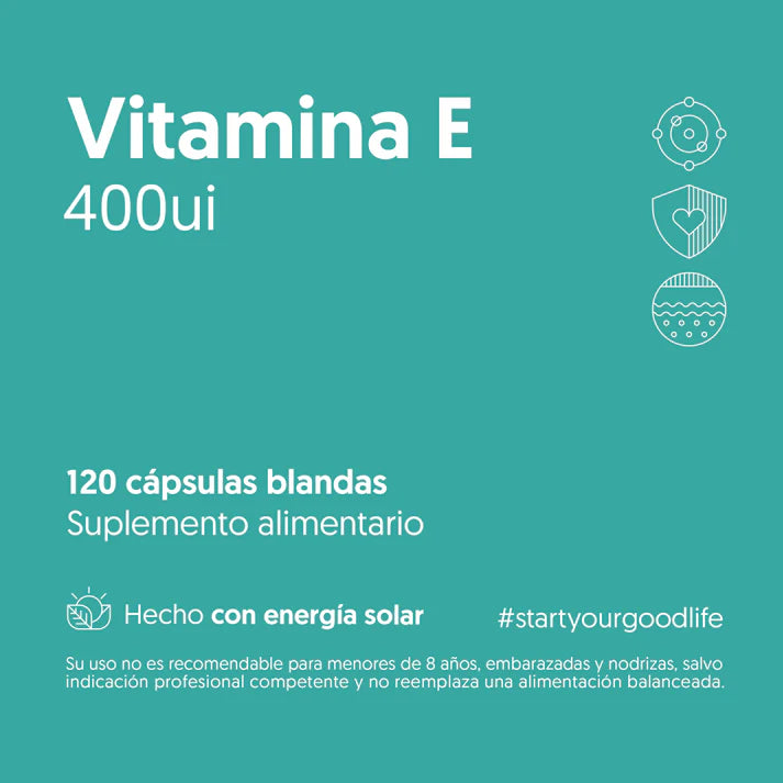 Vitamina E 400UI - 120 Cápsulas