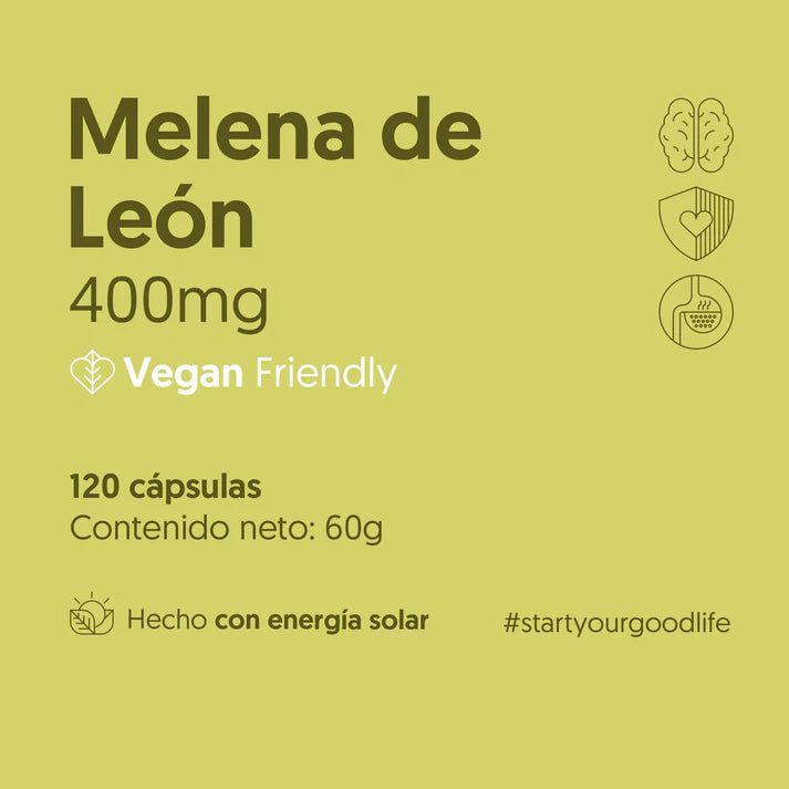 Hongo Melena de León - 120 Cápsulas