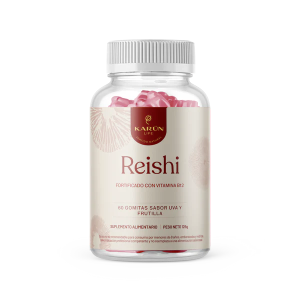 Hongo Reishi + Vitamina B12 - 60 Gomitas