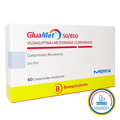 Gluamet Comprimidos Recubiertos 50/850 Medicamento Cenabast