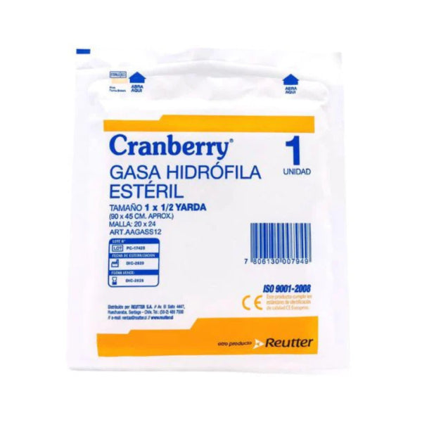 Gasa Hidrófila 90 x 45 cm - 1 unidad